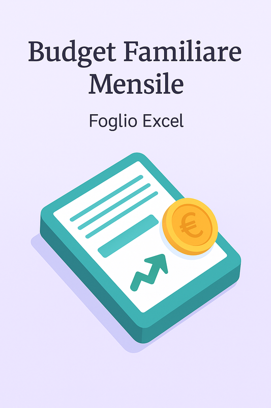 Foglio Excel Budget Mensile + Riepilogo Annuale