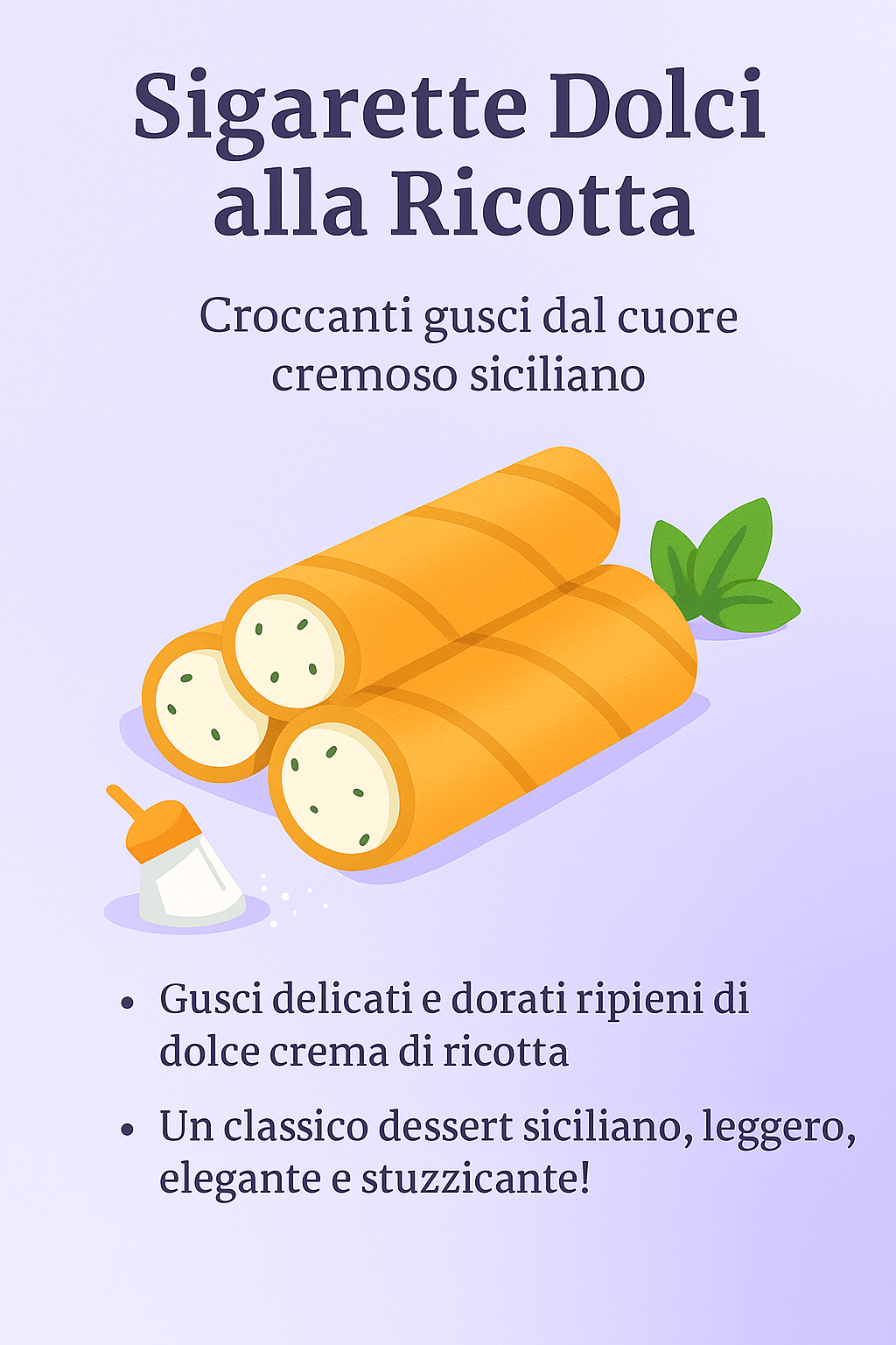Sigarette Dolci alla Ricotta