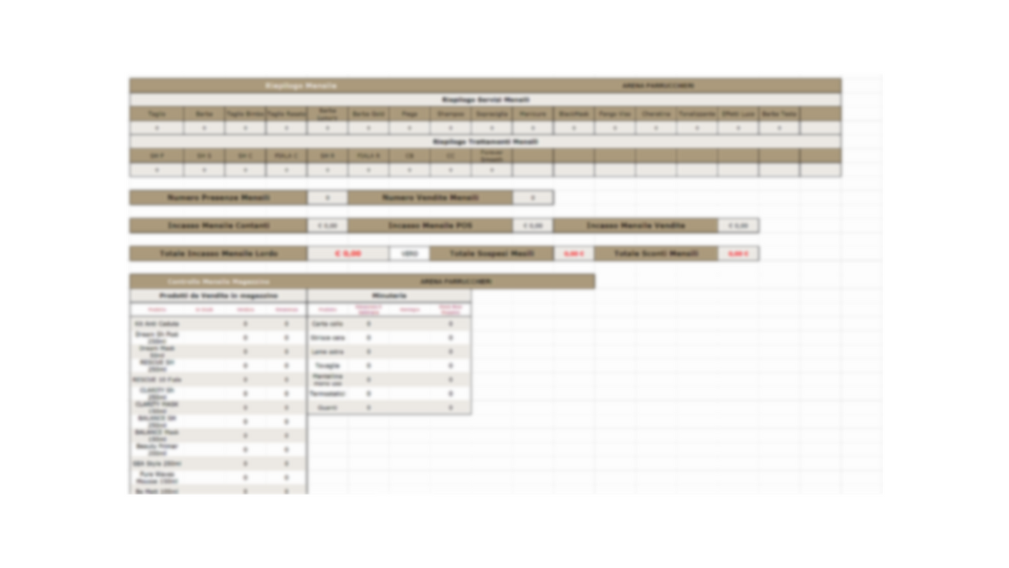 Excel Spreadsheet for Hairdressers – Customer &amp; Service Management